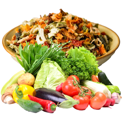 Dehydrated vegetables